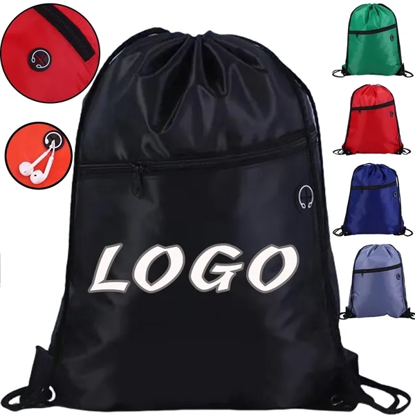 210D Drawstring Bag Basketball Organiser Fitness Backpacks - 210D Drawstring Bag Basketball Organiser Fitness Backpacks - Image 0 of 9