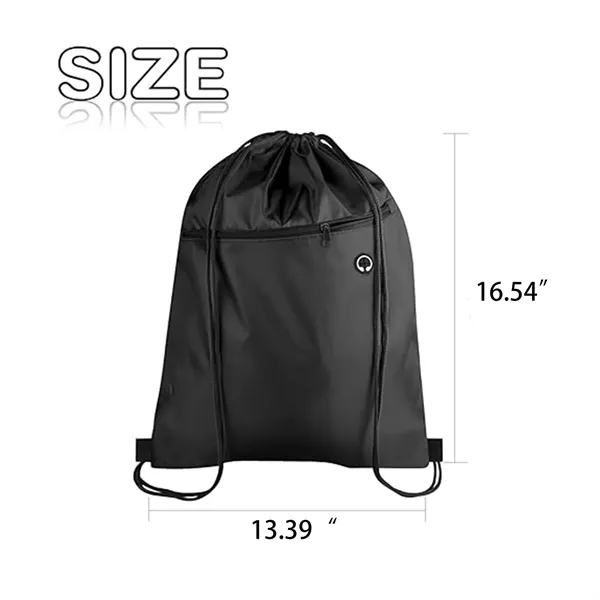 210D Drawstring Bag Basketball Organiser Fitness Backpacks - 210D Drawstring Bag Basketball Organiser Fitness Backpacks - Image 1 of 9