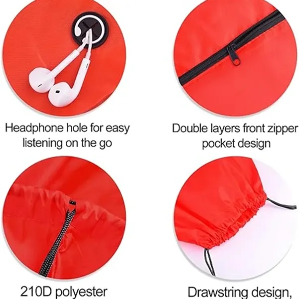 210D Drawstring Bag Basketball Organiser Fitness Backpacks - 210D Drawstring Bag Basketball Organiser Fitness Backpacks - Image 2 of 9