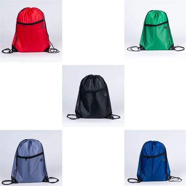 210D Drawstring Bag Basketball Organiser Fitness Backpacks - 210D Drawstring Bag Basketball Organiser Fitness Backpacks - Image 3 of 9
