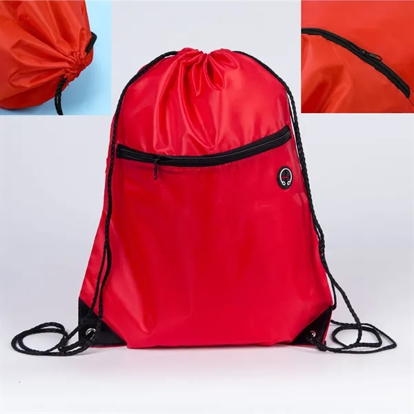 210D Drawstring Bag Basketball Organiser Fitness Backpacks - 210D Drawstring Bag Basketball Organiser Fitness Backpacks - Image 4 of 9