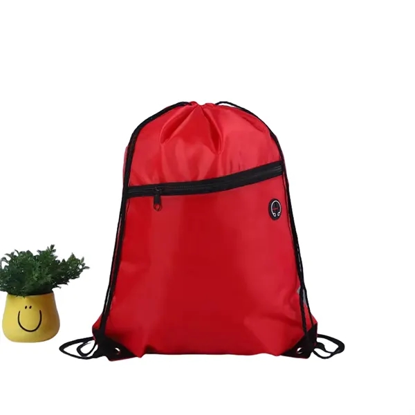 210D Drawstring Bag Basketball Organiser Fitness Backpacks - 210D Drawstring Bag Basketball Organiser Fitness Backpacks - Image 7 of 9