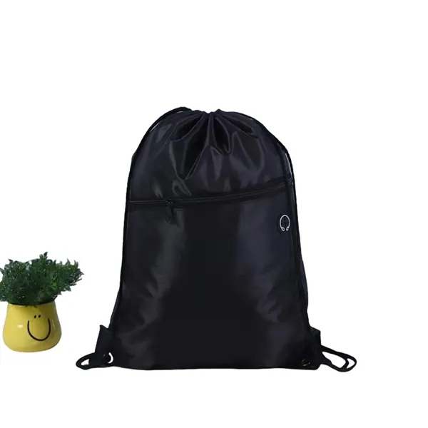 210D Drawstring Bag Basketball Organiser Fitness Backpacks - 210D Drawstring Bag Basketball Organiser Fitness Backpacks - Image 9 of 9