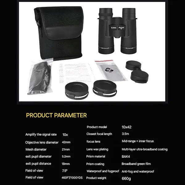 Optics HD 10x42 Binoculars - Optics HD 10x42 Binoculars - Image 4 of 10
