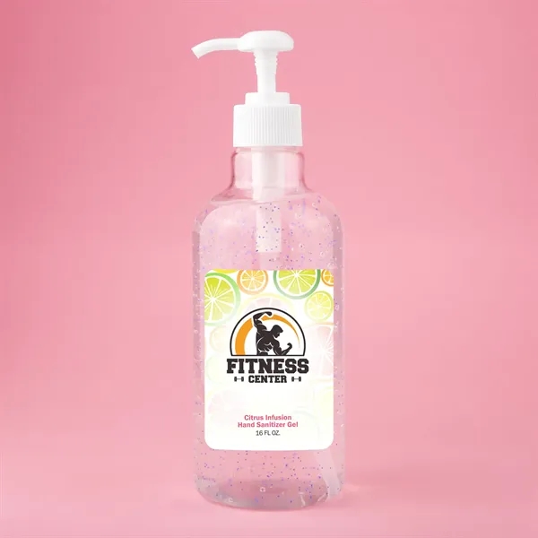 16 oz Hand Sanitizer Gel with Moisturizing Beads
