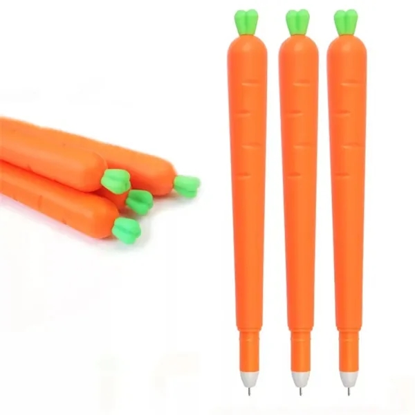 Cute Carrot Gel Pen For Student - Cute Carrot Gel Pen For Student - Image 1 of 3