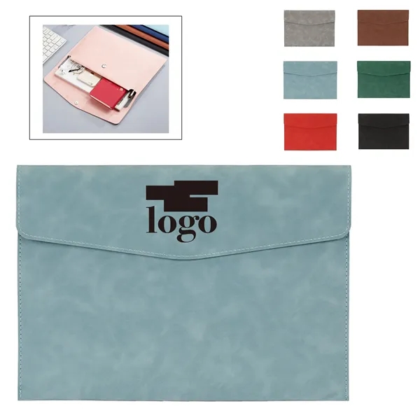 Vintage Pu Leather File Bag - Vintage Pu Leather File Bag - Image 0 of 2