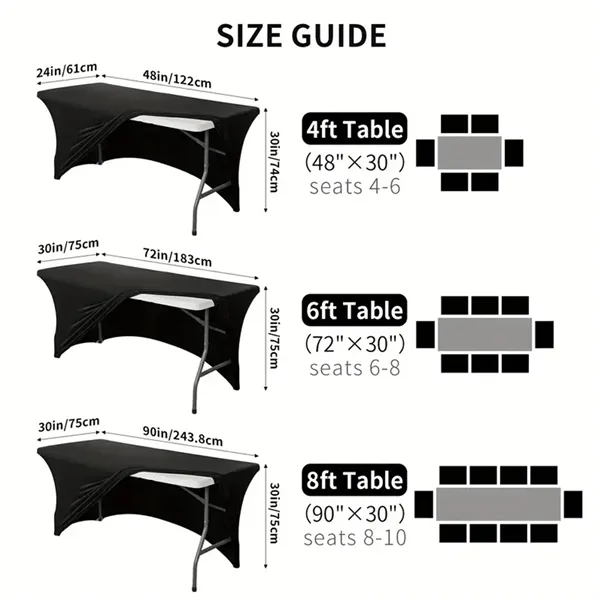 Customized Spandex Tablecloth Cocktail Party Decorations - Customized Spandex Tablecloth Cocktail Party Decorations - Image 1 of 21
