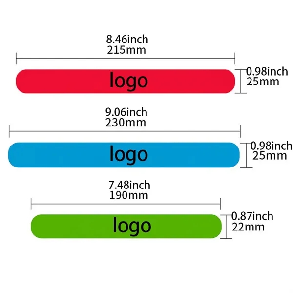 Custom Multicolor Silicone Slap Bracelets Party Wristbands - Custom Multicolor Silicone Slap Bracelets Party Wristbands - Image 1 of 4