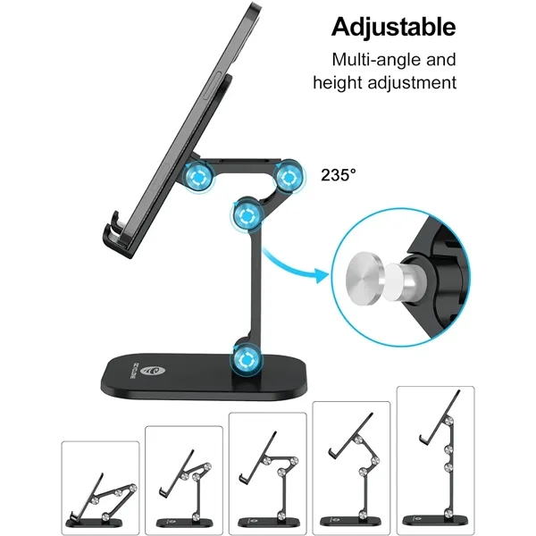 Angle Height Adjustable Cell Phone Tablet Stand - Angle Height Adjustable Cell Phone Tablet Stand - Image 1 of 6