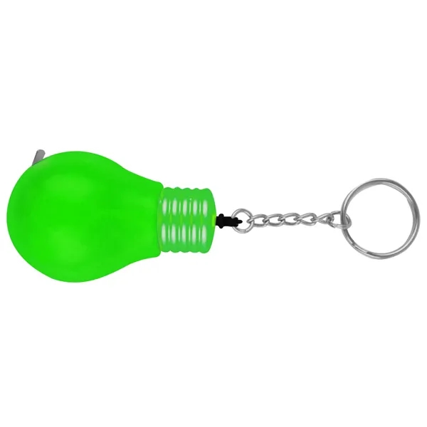 Light Bulb Shape Tape Measure with Key Chain - Light Bulb Shape Tape Measure with Key Chain - Image 1 of 5