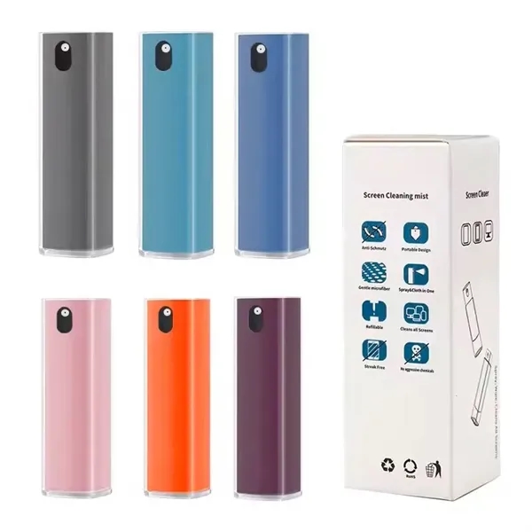 Screen Cleaner Spray Bottle & Microfiber Cleaning Cloth Set - Screen Cleaner Spray Bottle & Microfiber Cleaning Cloth Set - Image 3 of 3