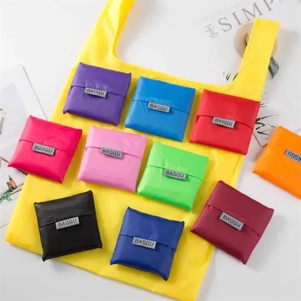 Foldable Grocery Shopping Tote Bags with Pouch - Foldable Grocery Shopping Tote Bags with Pouch - Image 2 of 4