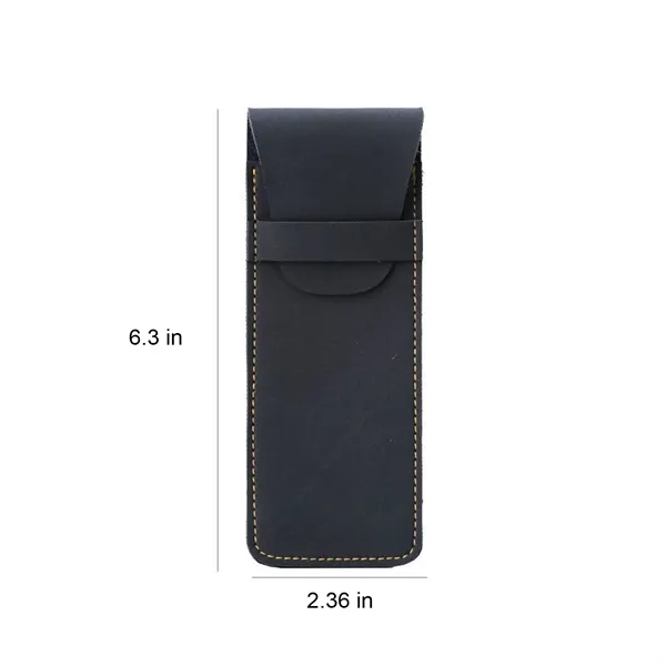 PU Leather Flip Cover Pen Case - PU Leather Flip Cover Pen Case - Image 1 of 7