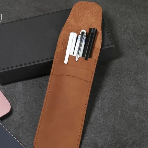 PU Leather Flip Cover Pen Case - PU Leather Flip Cover Pen Case - Image 7 of 7