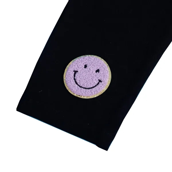 Circular Smiling Face Towel Embroidered Cloth Patches - Circular Smiling Face Towel Embroidered Cloth Patches - Image 2 of 5