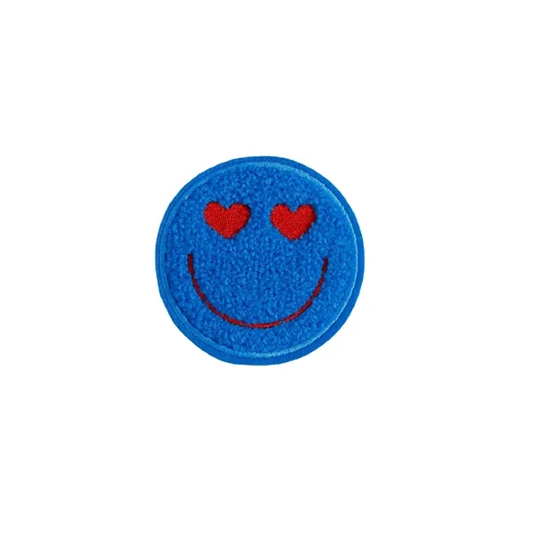 Circular Smiling Face Towel Embroidered Cloth Patches - Circular Smiling Face Towel Embroidered Cloth Patches - Image 3 of 5