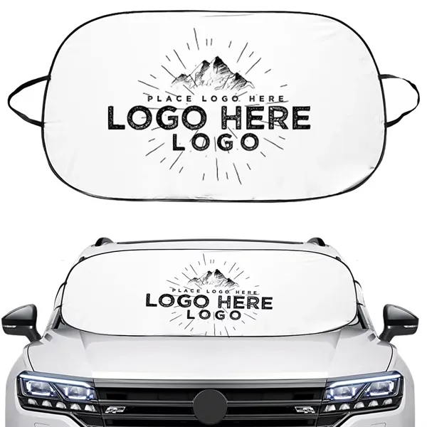 Folding Car Sunshade Front side - Folding Car Sunshade Front side - Image 0 of 5