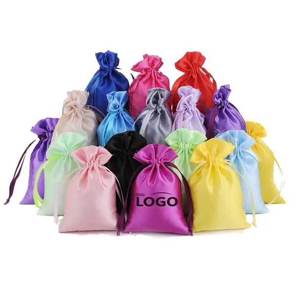 Silk Drawstring Gift Bags Premium Event Favors Small - Silk Drawstring Gift Bags Premium Event Favors Small - Image 0 of 1