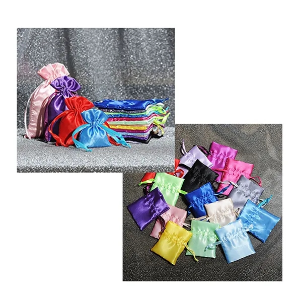 Silk Drawstring Gift Bags Premium Event Favors Small - Silk Drawstring Gift Bags Premium Event Favors Small - Image 1 of 1