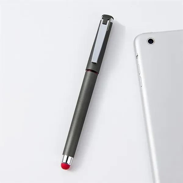 Plastic Stylus Gel Pen With Clip - Plastic Stylus Gel Pen With Clip - Image 5 of 8