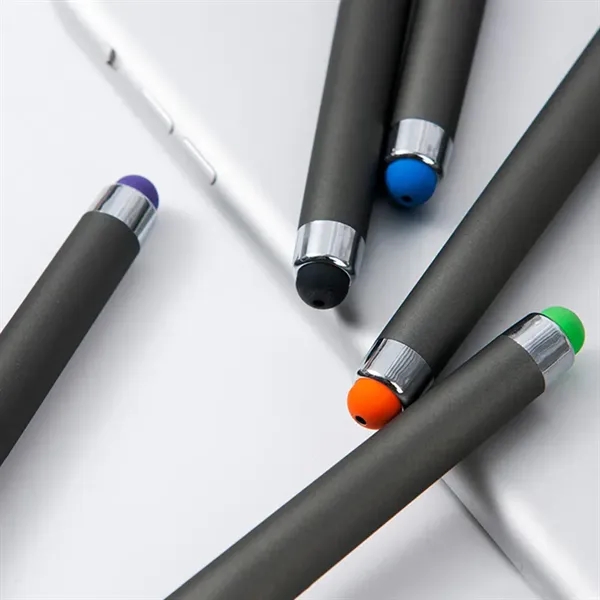 Plastic Stylus Gel Pen With Clip - Plastic Stylus Gel Pen With Clip - Image 6 of 8