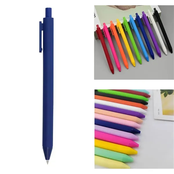 Plastic Click Action Retractable Gel Ink Ballpoint Pen - Plastic Click Action Retractable Gel Ink Ballpoint Pen - Image 1 of 4