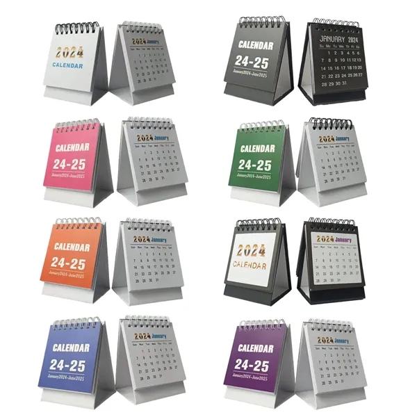 2024-2025 Mini Desk Calendar with Stickers - 2024-2025 Mini Desk Calendar with Stickers - Image 2 of 2