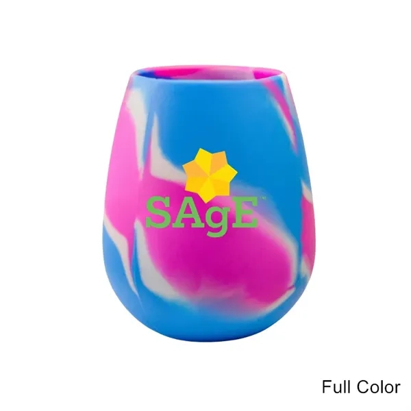 12 oz Unbreakable Silicone Stemless Wine Glasses Cups - 12 oz Unbreakable Silicone Stemless Wine Glasses Cups - Image 1 of 12