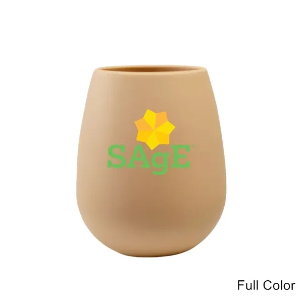 12 oz Unbreakable Silicone Stemless Wine Glasses Cups - 12 oz Unbreakable Silicone Stemless Wine Glasses Cups - Image 3 of 12