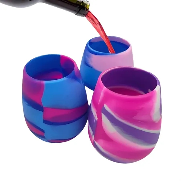 12 oz Unbreakable Silicone Stemless Wine Glasses Cups - 12 oz Unbreakable Silicone Stemless Wine Glasses Cups - Image 11 of 12