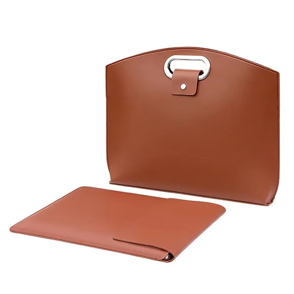 Executive Leather Laptop Tote Bag - Executive Leather Laptop Tote Bag - Image 7 of 15