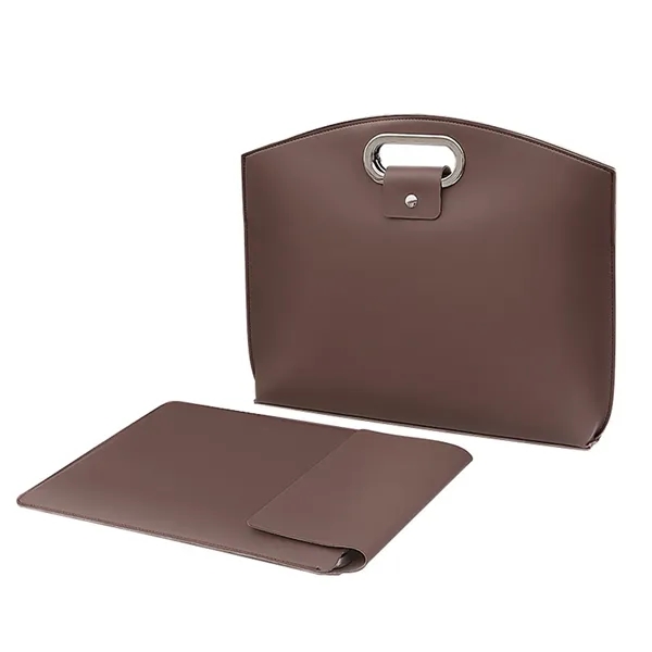 Executive Leather Laptop Tote Bag - Executive Leather Laptop Tote Bag - Image 9 of 15