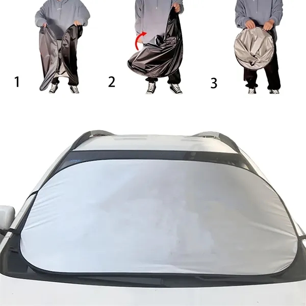 Foldable Car Windshield Sun Shade - Foldable Car Windshield Sun Shade - Image 2 of 6