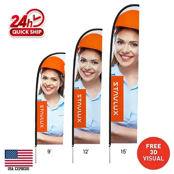 12' Premium Double Sided Straight Flag Graphic Only - 12' Premium Double Sided Straight Flag Graphic Only - Image 0 of 0