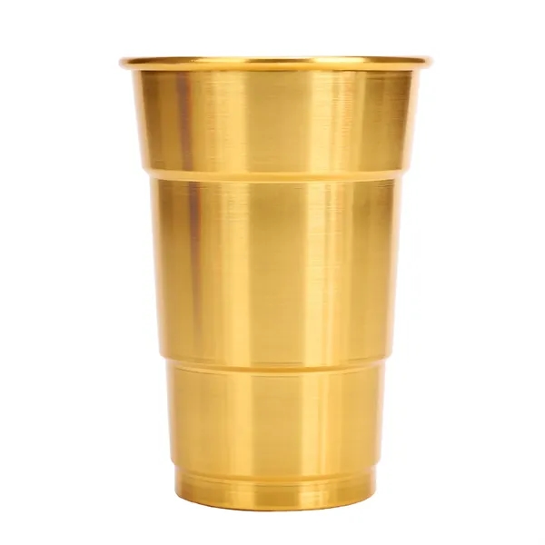 MOQ50 Reusable 16 Oz Recyclable Stadium Aluminum Cup - MOQ50 Reusable 16 Oz Recyclable Stadium Aluminum Cup - Image 3 of 5