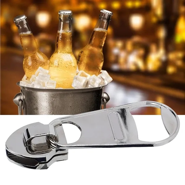 Oversized Magnetic Zipper Shaped Bottle Opener - Oversized Magnetic Zipper Shaped Bottle Opener - Image 3 of 4