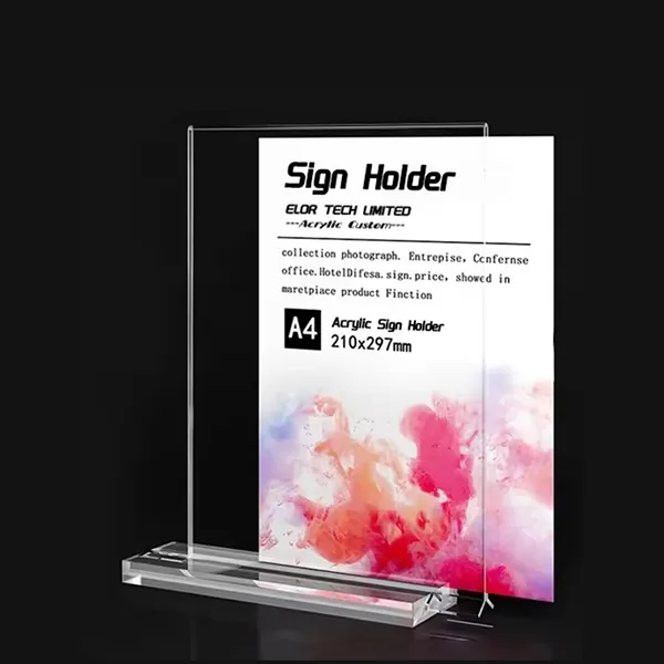 8.5 X 11 Clear Sign Holder - 8.5 X 11 Clear Sign Holder - Image 0 of 1