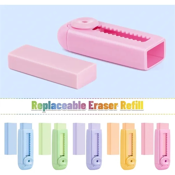 Sliding Retractable Pencil Erasers - Sliding Retractable Pencil Erasers - Image 2 of 7