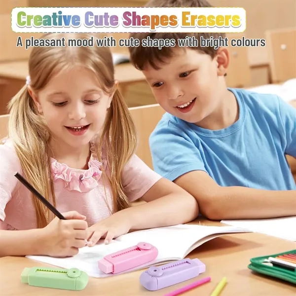 Sliding Retractable Pencil Erasers - Sliding Retractable Pencil Erasers - Image 4 of 7