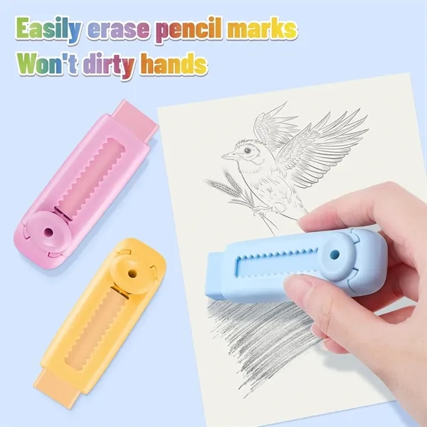 Sliding Retractable Pencil Erasers - Sliding Retractable Pencil Erasers - Image 5 of 7