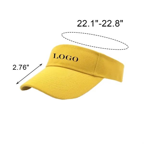 MOQ 50 Cotton Adjustable Empty Top Sunshade Sports Hat - MOQ 50 Cotton Adjustable Empty Top Sunshade Sports Hat - Image 1 of 2