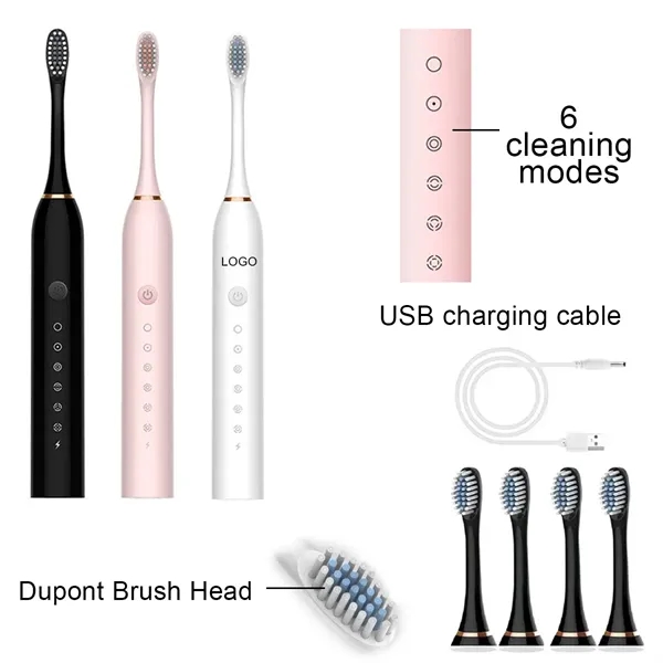 Electric Toothbrush 6 Modes with 30 Seconds Smart Timer - Electric Toothbrush 6 Modes with 30 Seconds Smart Timer - Image 0 of 1