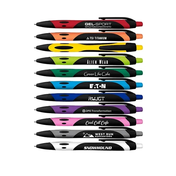Gel Sport Rubberized Hybrid-Ink Pen - Black Ink - Gel Sport Rubberized Hybrid-Ink Pen - Black Ink - Image 0 of 11