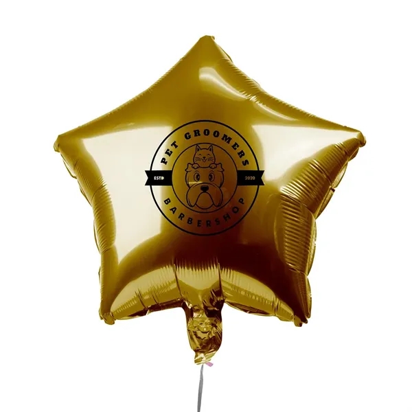 18" Star-Shaped Mylar Balloon 1 Color 1 Side - 18" Star-Shaped Mylar Balloon 1 Color 1 Side - Image 3 of 13