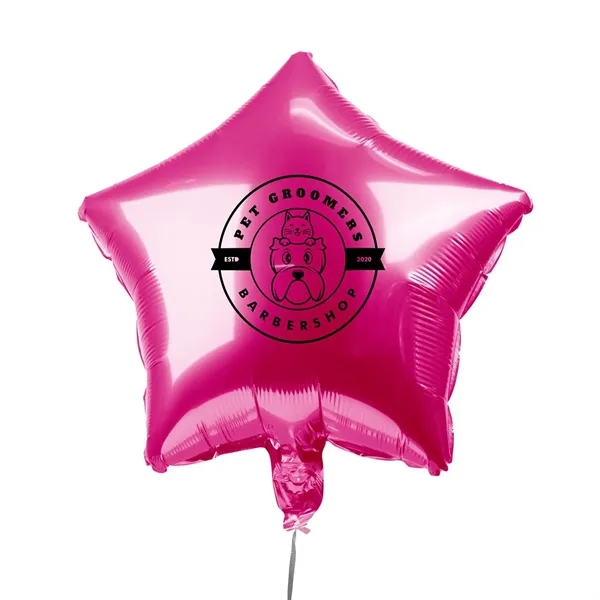 18" Star-Shaped Mylar Balloon 1 Color 1 Side - 18" Star-Shaped Mylar Balloon 1 Color 1 Side - Image 5 of 13