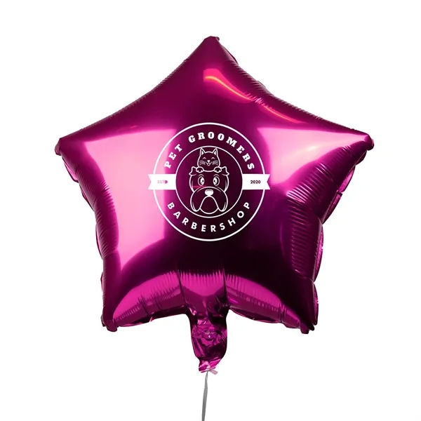 18" Star-Shaped Mylar Balloon 1 Color 1 Side - 18" Star-Shaped Mylar Balloon 1 Color 1 Side - Image 9 of 13