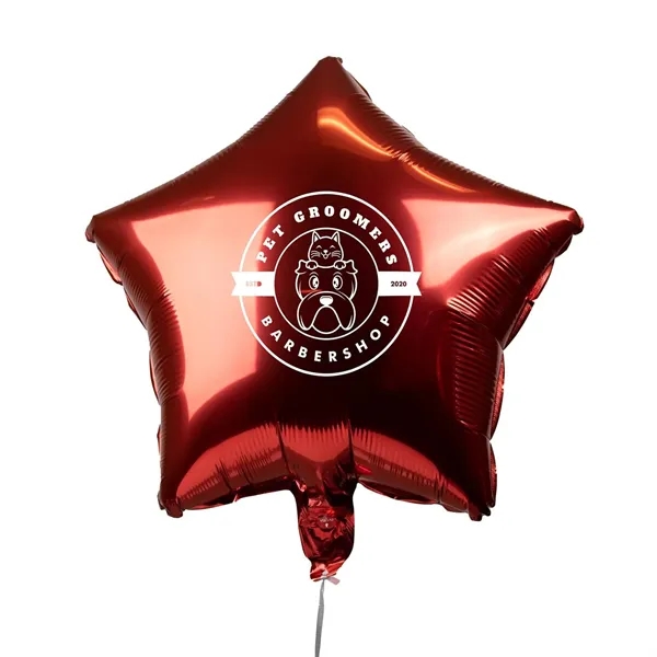 18" Star-Shaped Mylar Balloon 1 Color 1 Side - 18" Star-Shaped Mylar Balloon 1 Color 1 Side - Image 10 of 13