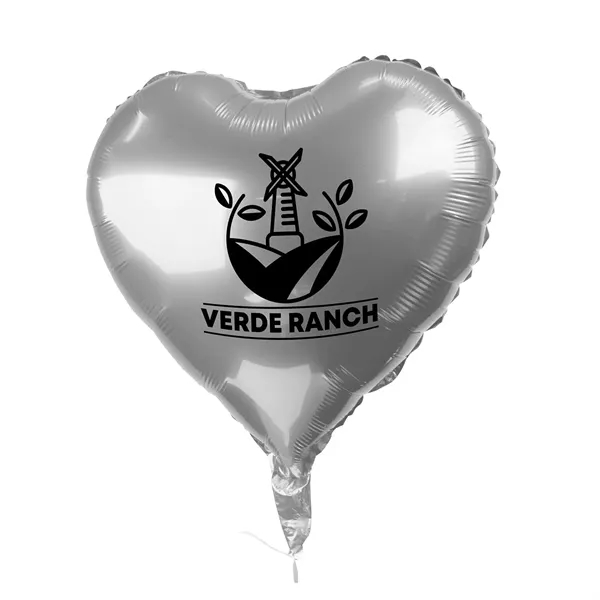 18" Heart-Shaped Mylar Balloon 1 Color 1 Side - 18" Heart-Shaped Mylar Balloon 1 Color 1 Side - Image 13 of 13