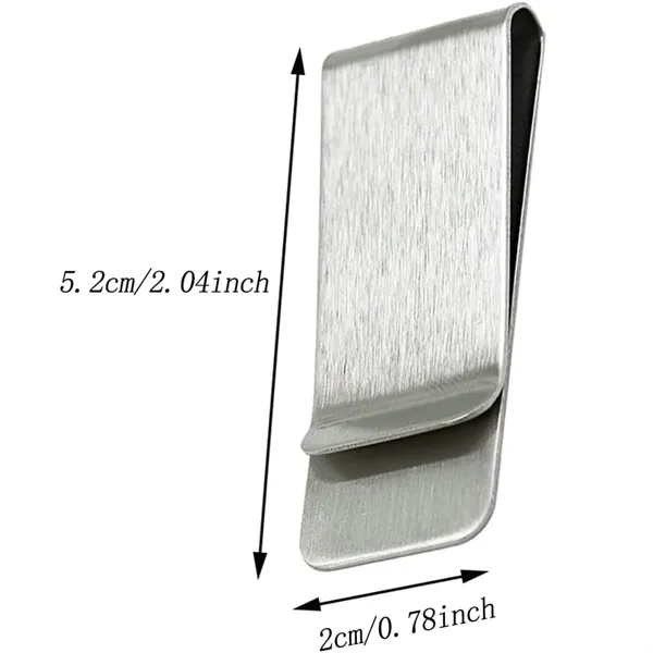 Money Clip Stainless Steel - Money Clip Stainless Steel - Image 2 of 4